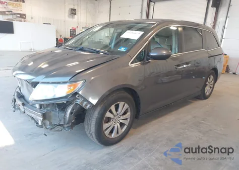 2015 Honda Odyssey Ex-L из США, поврежденный, VIN 5FNRL5H60FB103062